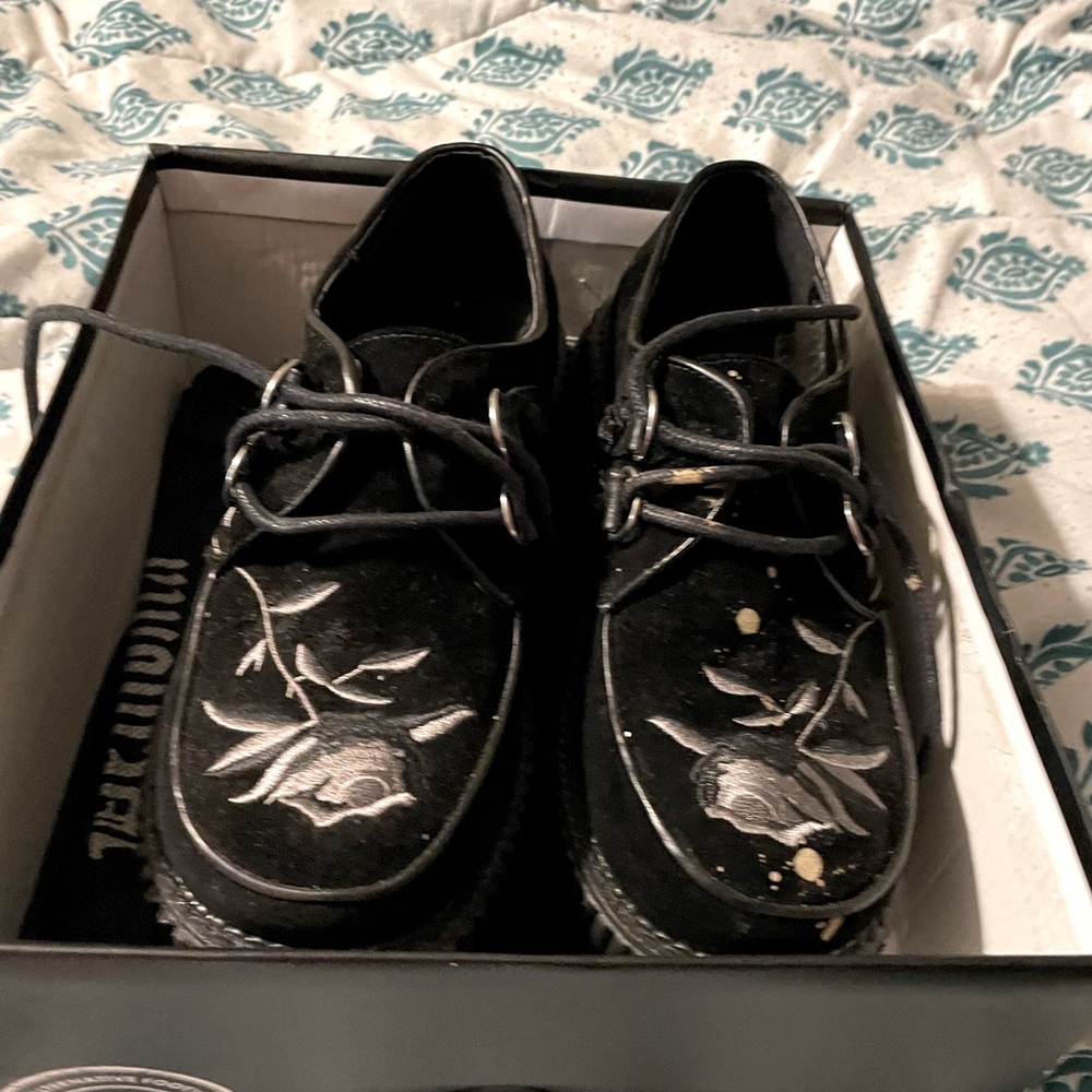 Demonia’s Rose Pattern Creepers